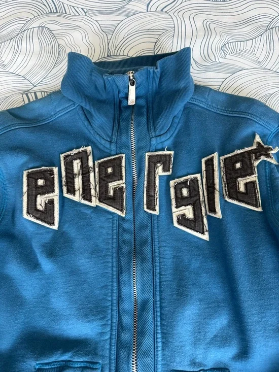 VINTAGE Energie Blue Jacket - Picture 2 of 16
